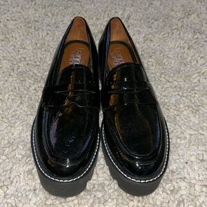 Franco Sarto black loafers.